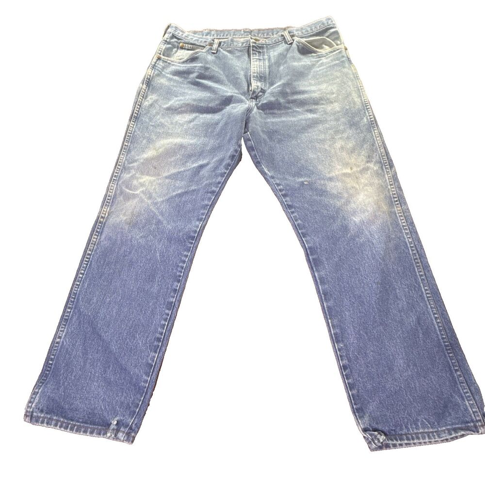 VTG 90s Wrangler Jeans Men 40x30 Cowboy Cut Blue Western Denim 31MWZ Made in USA